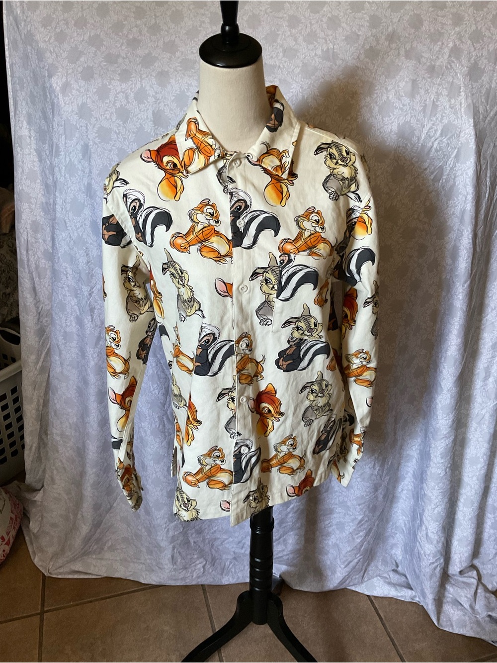 Disney Parks Men’s Bambi & Friends Flannel
